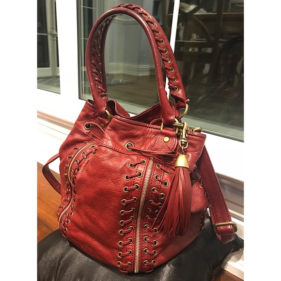 Rebecca Minkoff Bucket Bag - Burgundy/Red - Picture 5 of 8